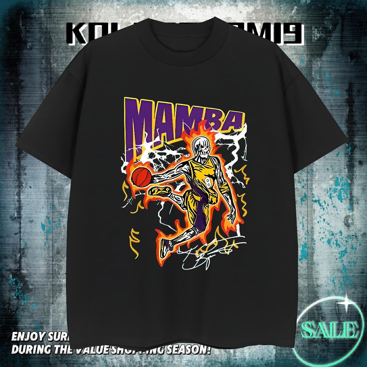 Wholesale T Shirt For Man 230g Pure Cotton basketball High Street Hip Hop Cartoon Printing L-4XL Short Sleeve Soft Mens Tshirts DIY Customized Tees