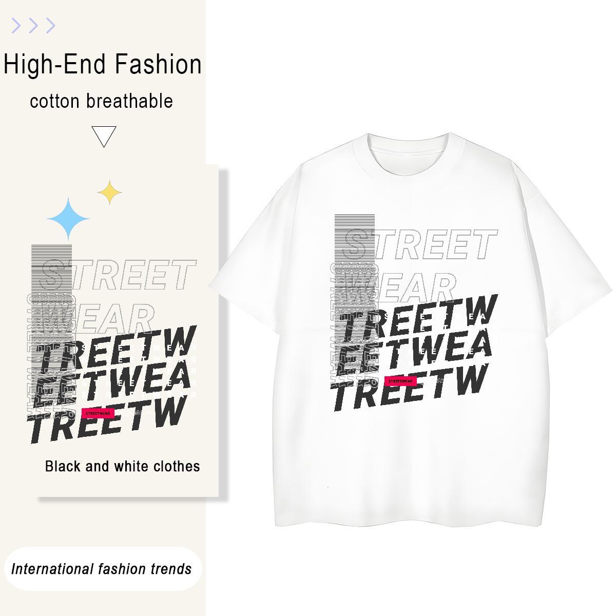 Designer Woman Tshirt 230g 100% Cotton letter Outdoor T Shirts Women O Neck Short Sleeves Cartoon Printing L-4XL Tshirts