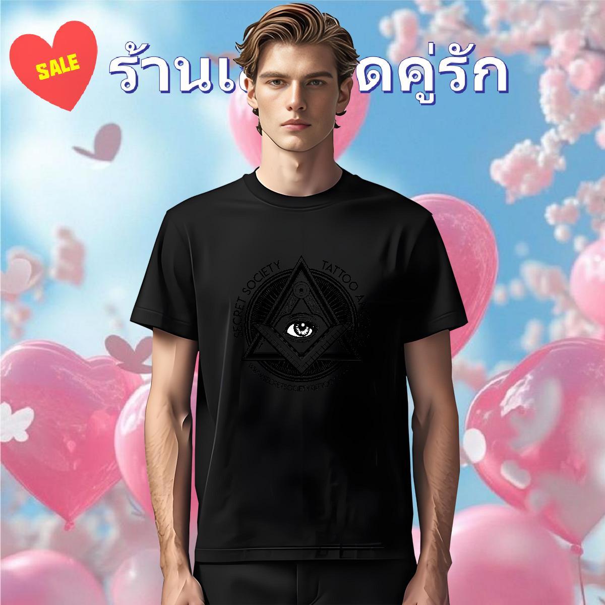 Comfortable Men T Shirts 100% Cotton 230g eye of the devil Hip Hop DIY Printed Breathable Short Sleeve Men Tees New Arrival Tee Shirt