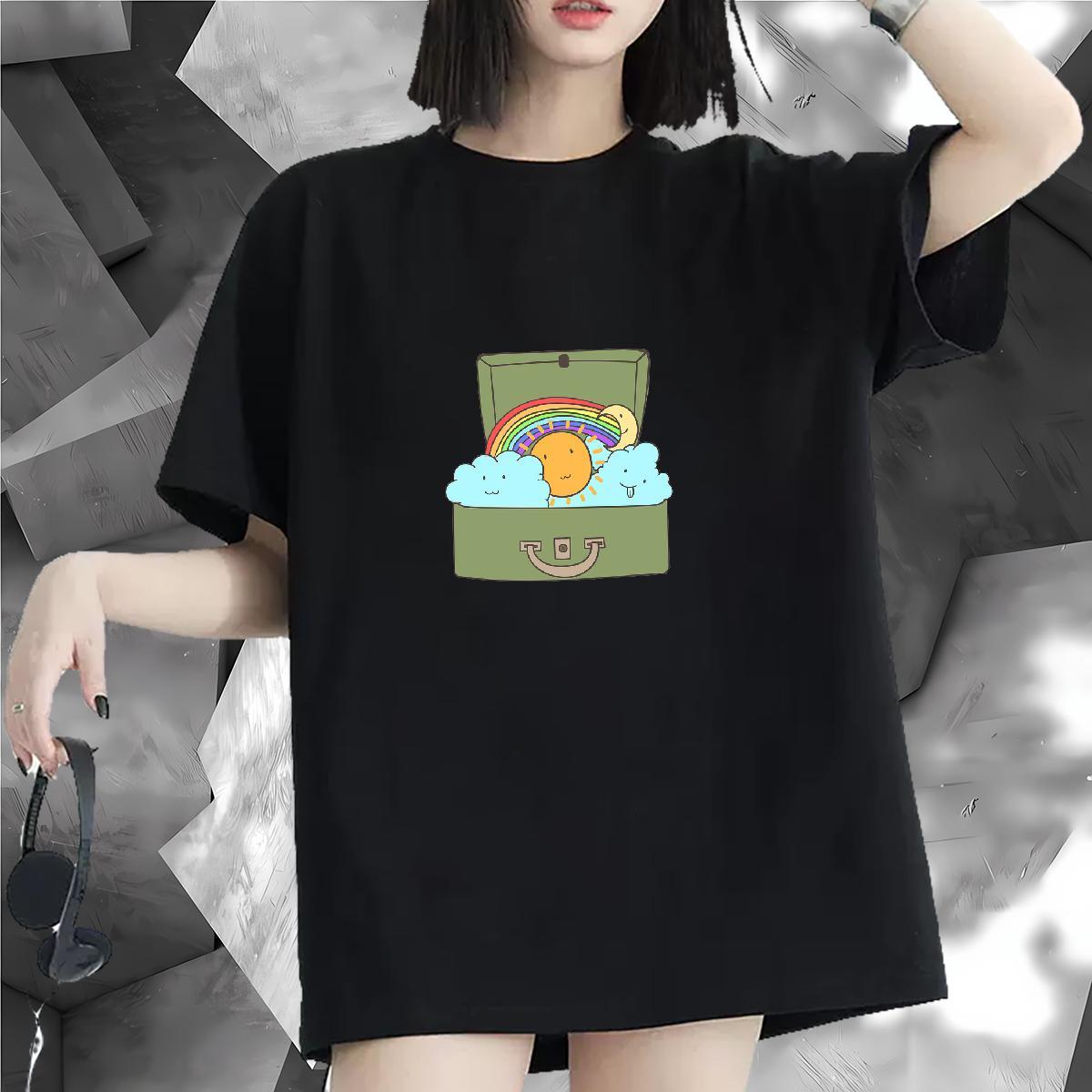 Designer Nice Woman Tshirt 230g Cotton icon Daily Outfit T Shirts Women Short sleeve Soft Skull Top Shirts