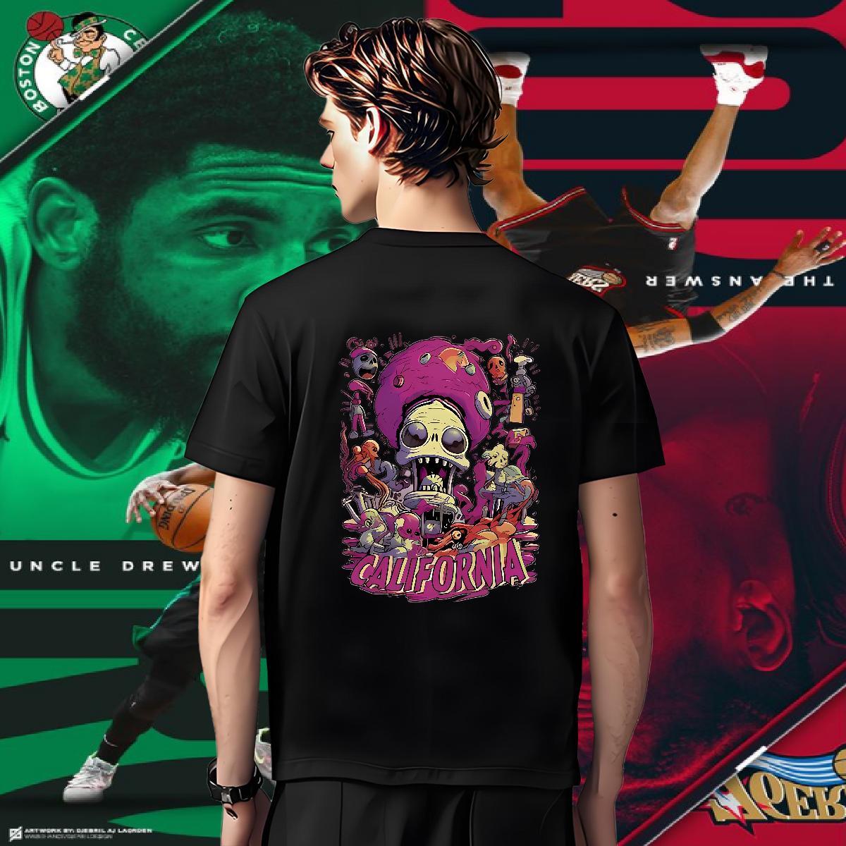 Comfortable T shirt 230g Cotton skull Street Wear Plus Size Custom Short Sleeve Soft Men Tops Tees Fashion Casual Tshirts