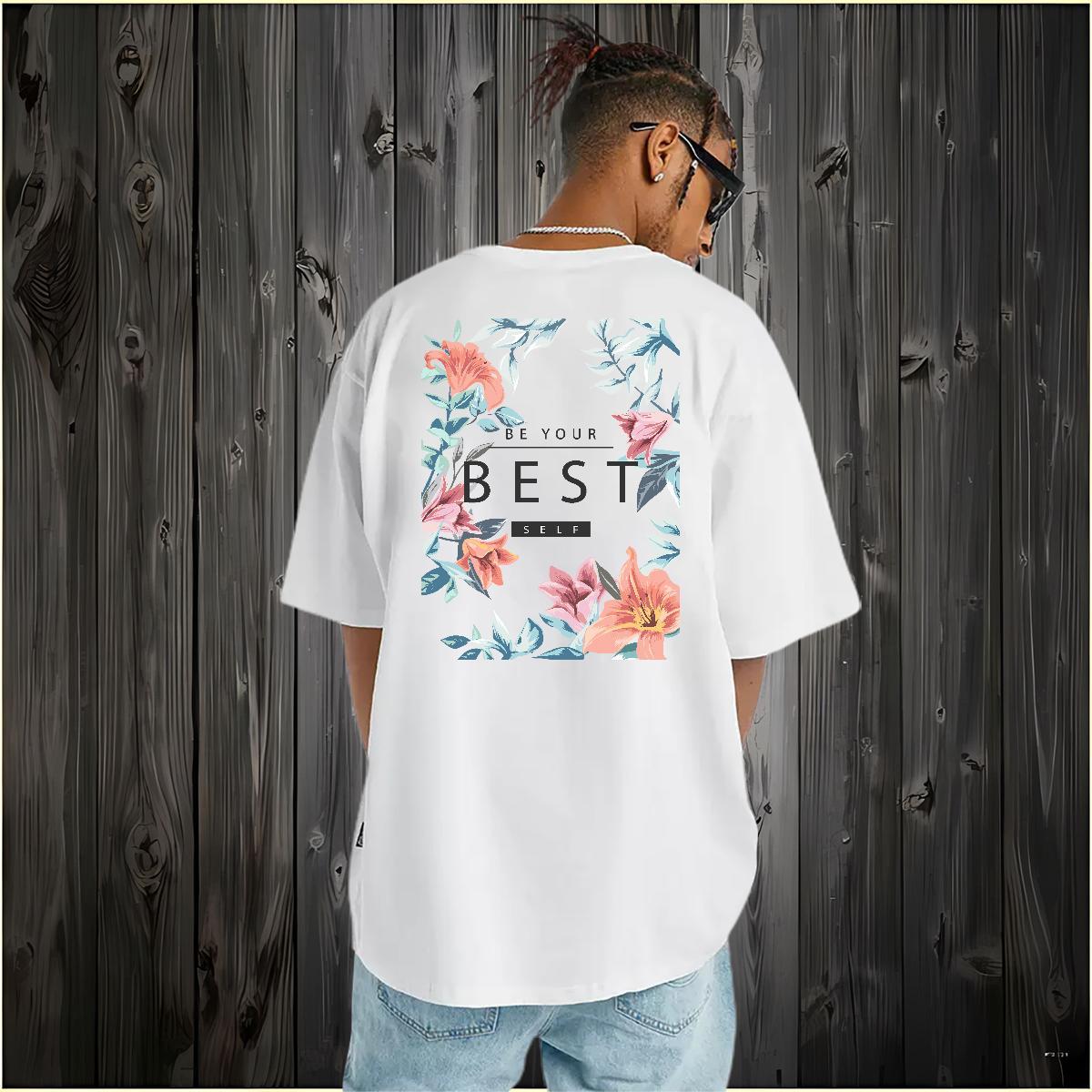 Comfortable T Shirts Men 100% Cotton 230g letter Street Graphic Short Sleeve Soft Men Tops Tees Wholesale Tees Shirts