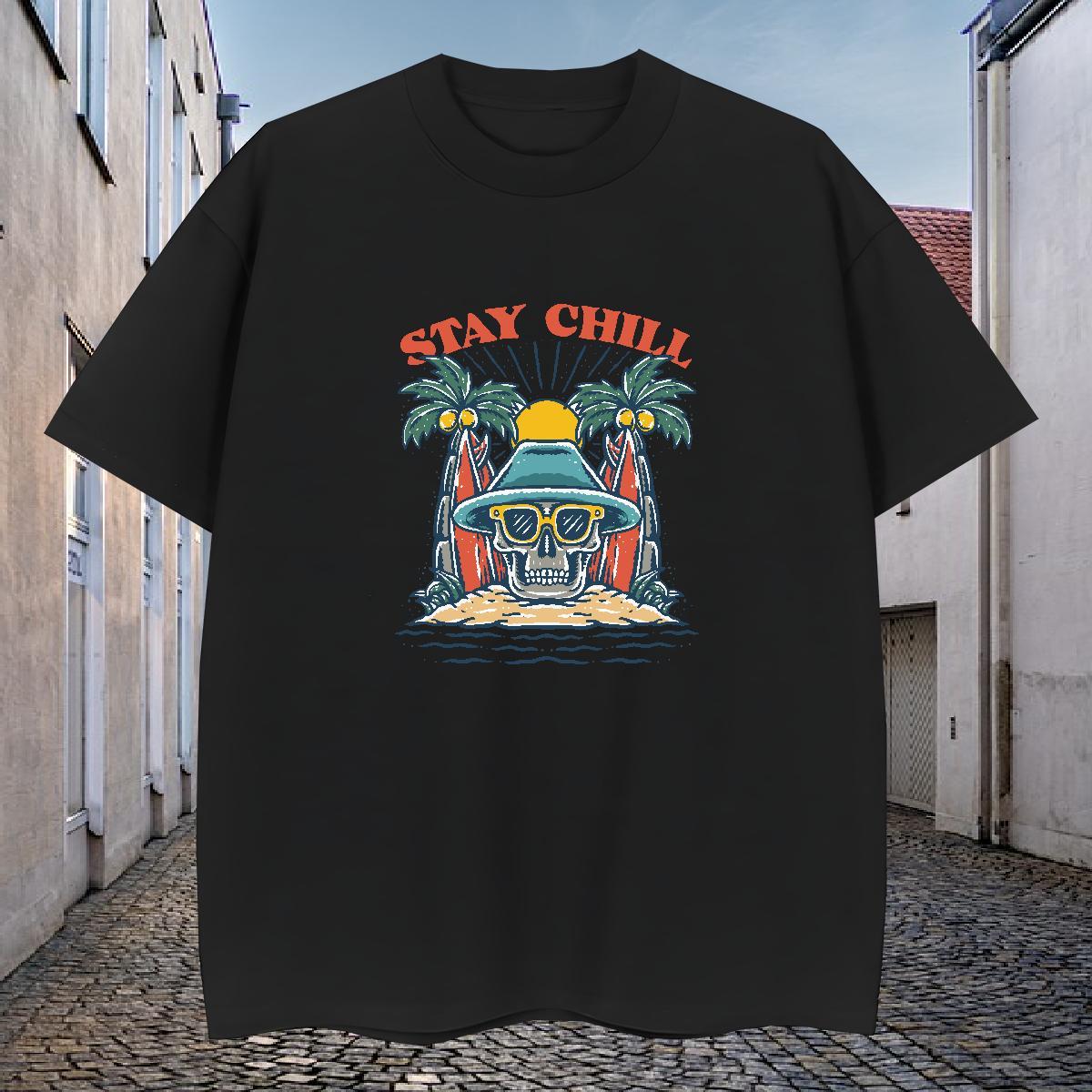 Designer T shirt 230g 100% Cotton skull Spring Summer Asian Size Pure Cotton Couples T Shirts Wholesale Polos