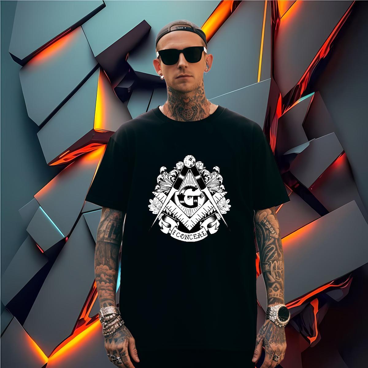 Cool Design Mens T Shirts 230g Cotton eye of the devil Casual Beach Black Oversized Breathable Crew Neck Men Clothes T-Shirt Customized Top Tees