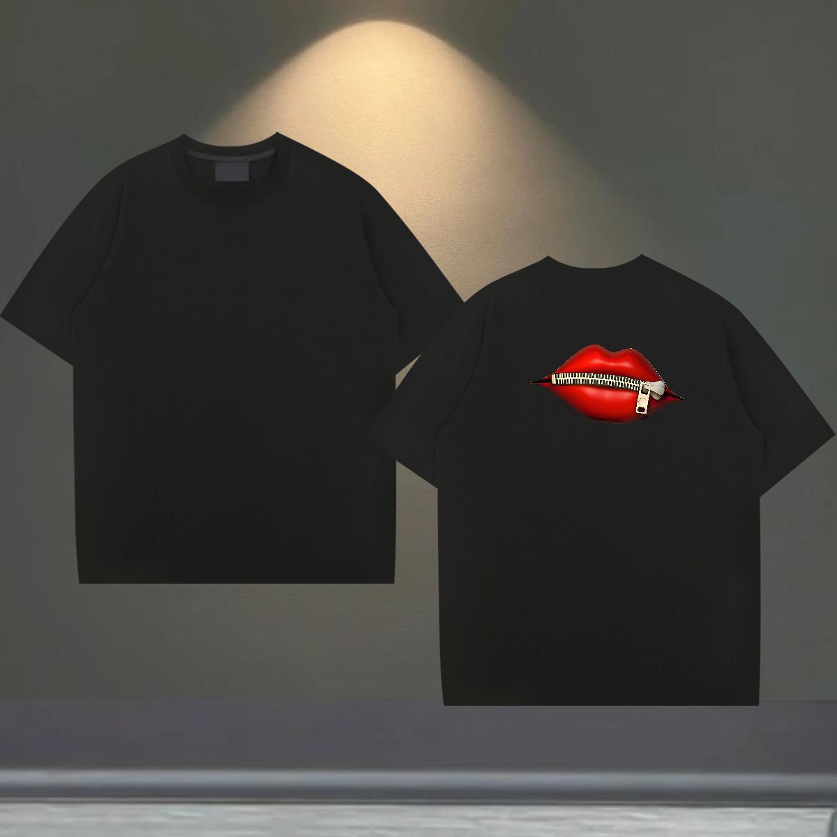 TOP Quality T-Shirts for Men 230g 100% Cotton mouse Sport Custom Print Plus Size O-Neck Short Sleeve Mens Tshirts 2024 Designer Polos