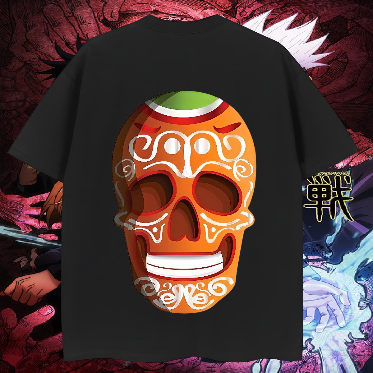 Wholesale Mens T Shirts 100% Cotton 230g skull Casual DIY Printed Round Neck Short Sleeve Mens Tshirts Classic Casual Tops Shirt