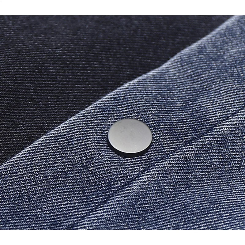 Retro patchwork mens fashionable denim jacket colorful contrasting pockets high street decals hiphop lapel clothing 240824