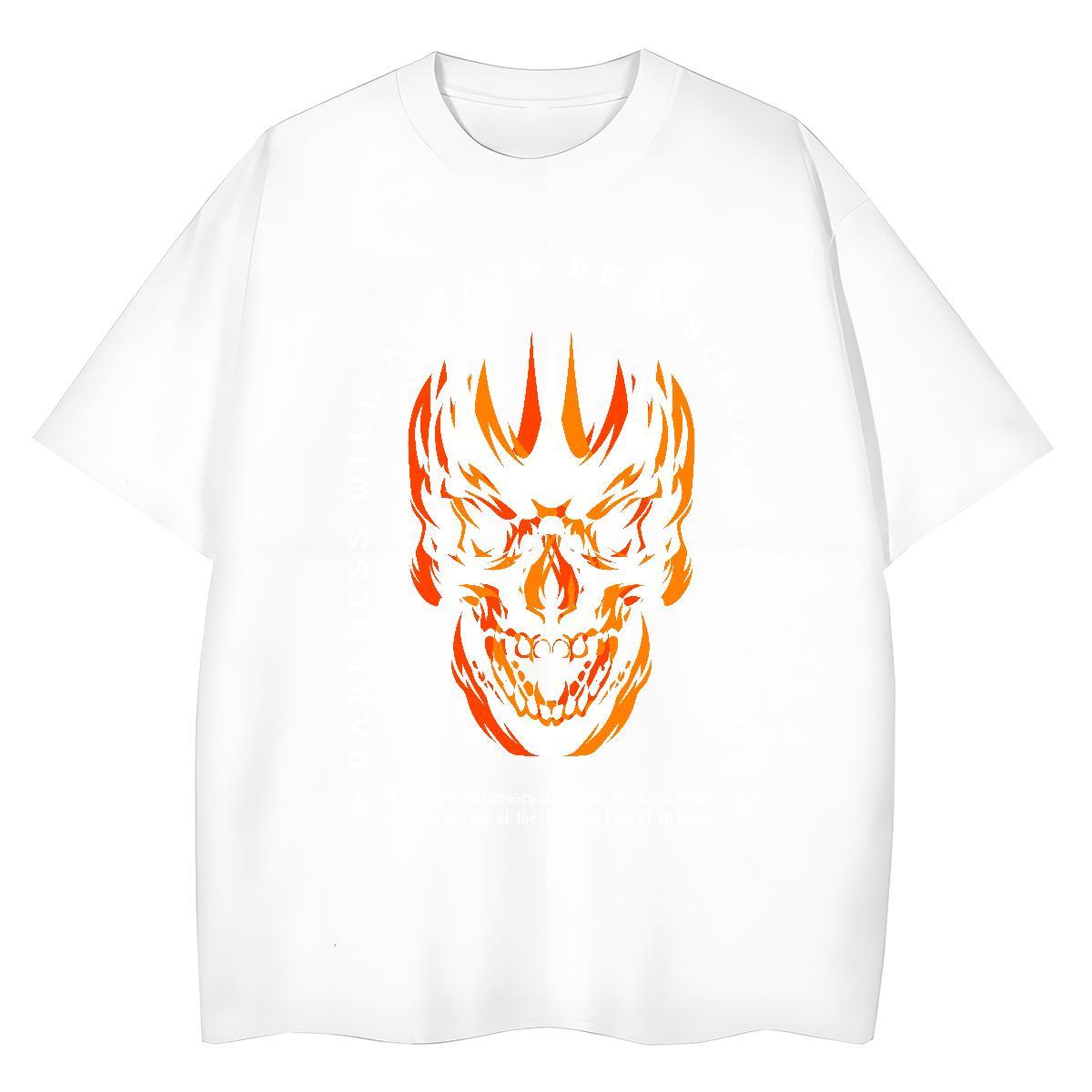 Brand T-Shirts 100% Cotton 230g skull Anime Printing Street Plus Size Custom Crew Neck Mens Tshirts Stylist Clothings