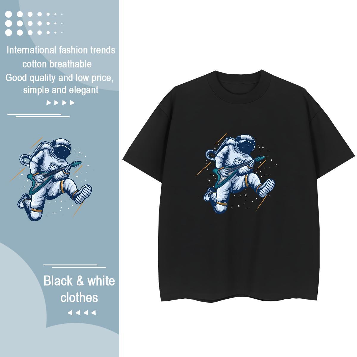 Brand Women Tshirts 230g Cotton universe Street Womens T Shirts Crew Neck Customized Print Tops Tees