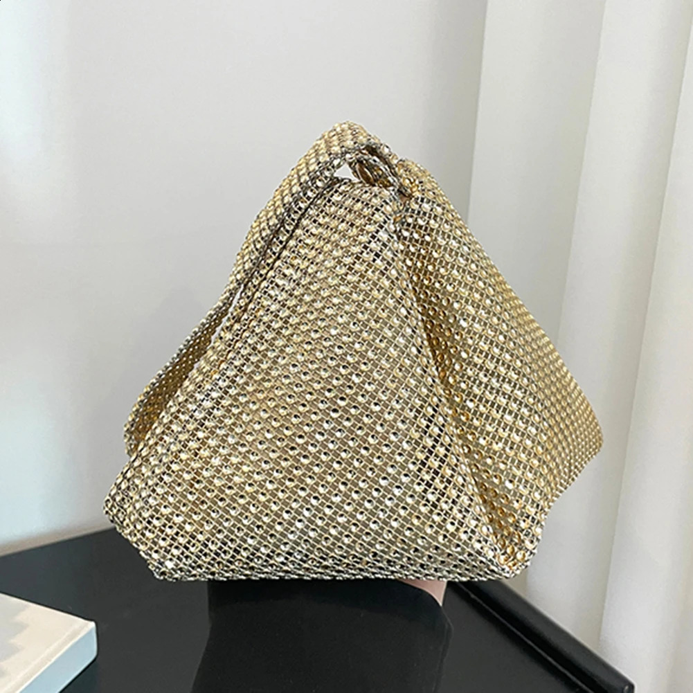 Glitter Evening Dinner Clutch Bag Elegant Women Lady Party Cocktail Wedding Decorated Large Capacity Underarm 240824Z