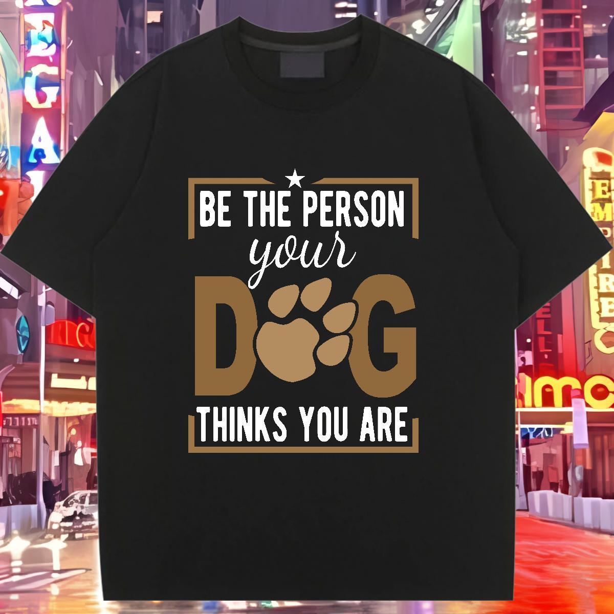Comfortable Women Tshirts 230g Cotton dog Casual T Shirt For Woman Round Neck Short Sleeve Custom Cartoon Clothes