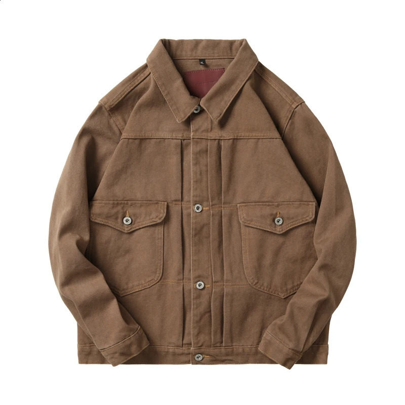 mens denim jackets for spring and autumn fashionable retro jacket clothing 240824