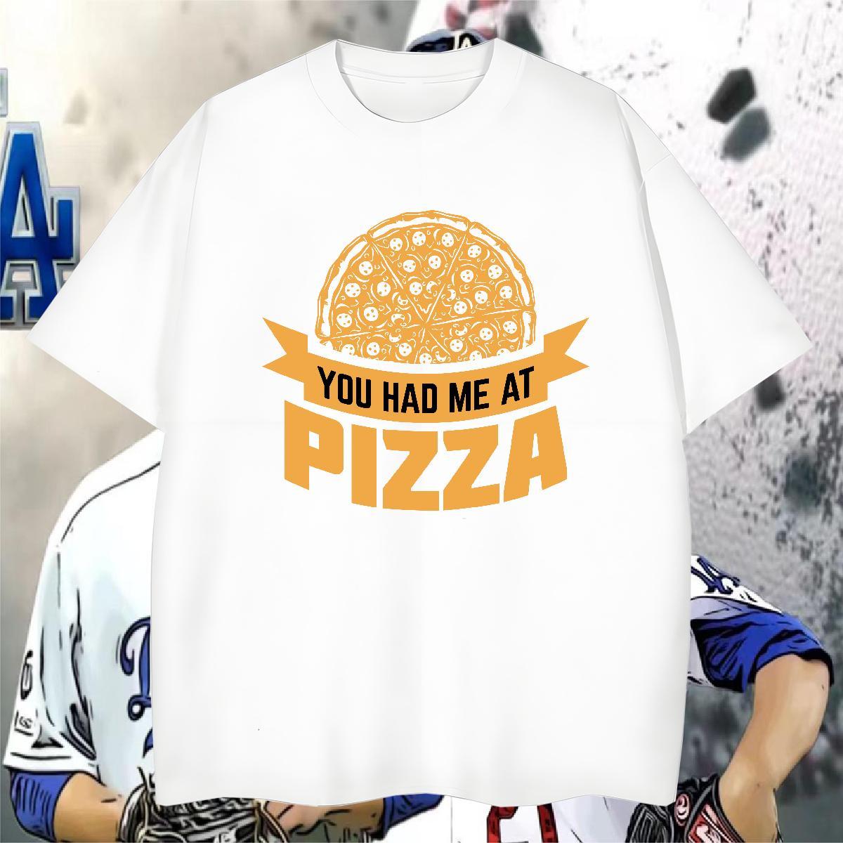 Brand T Shirt For Man 100% Cotton 230g letter Hip Hop DIY Anime Crew Neck Men Clothes T-Shirt Fashion New Tshirts