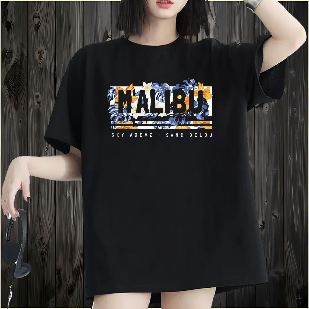 Loose Unisex Tshirts 230g Pure Cotton letter Daily Wear Womens T Shirts O Neck Short Sleeves Custom Print Oversized Top Tees