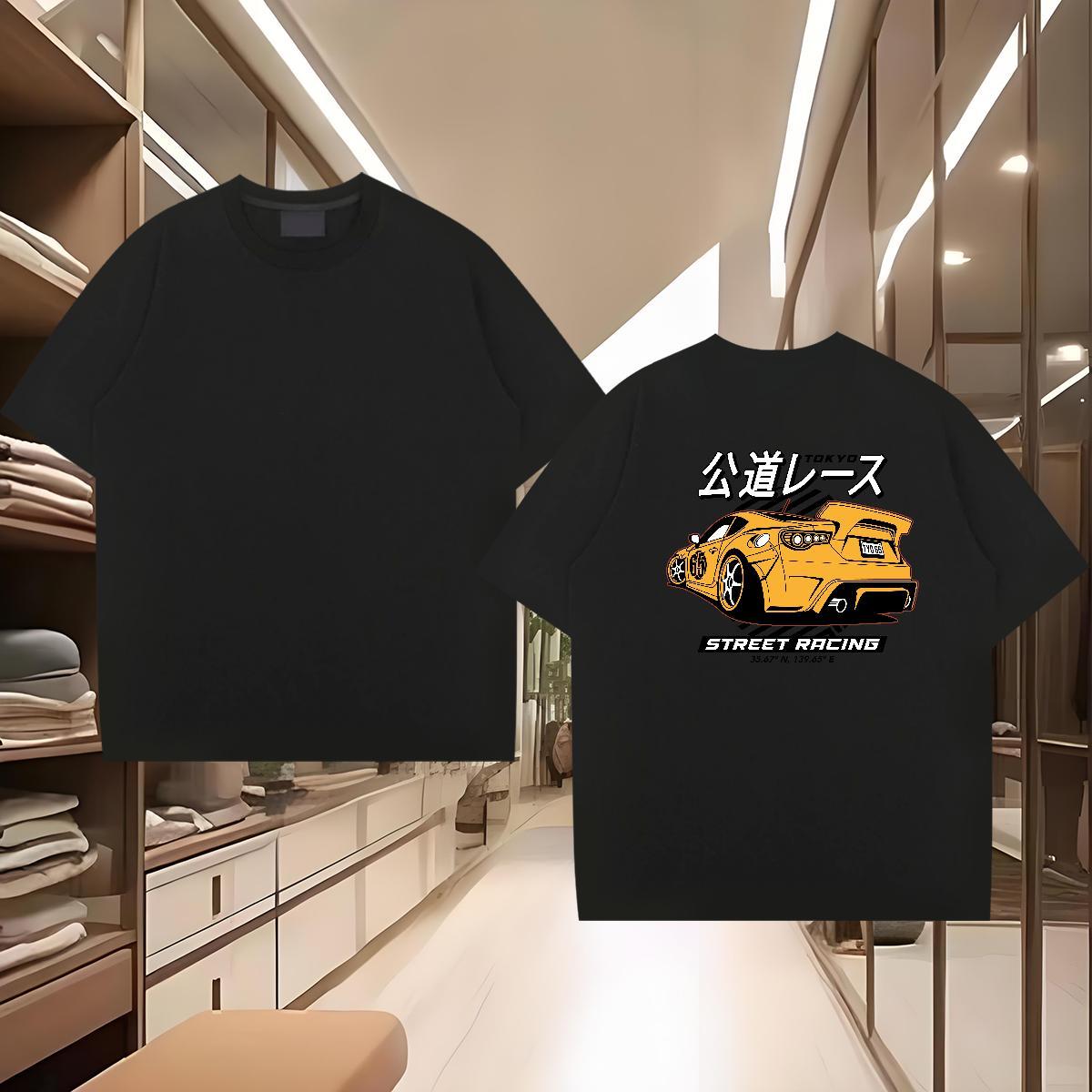 High Quality T-Shirts for Men 230g 100% Cotton letter Beach Plus Size Cartoon Breathable Men Tshirts Stylist Tee Shirt