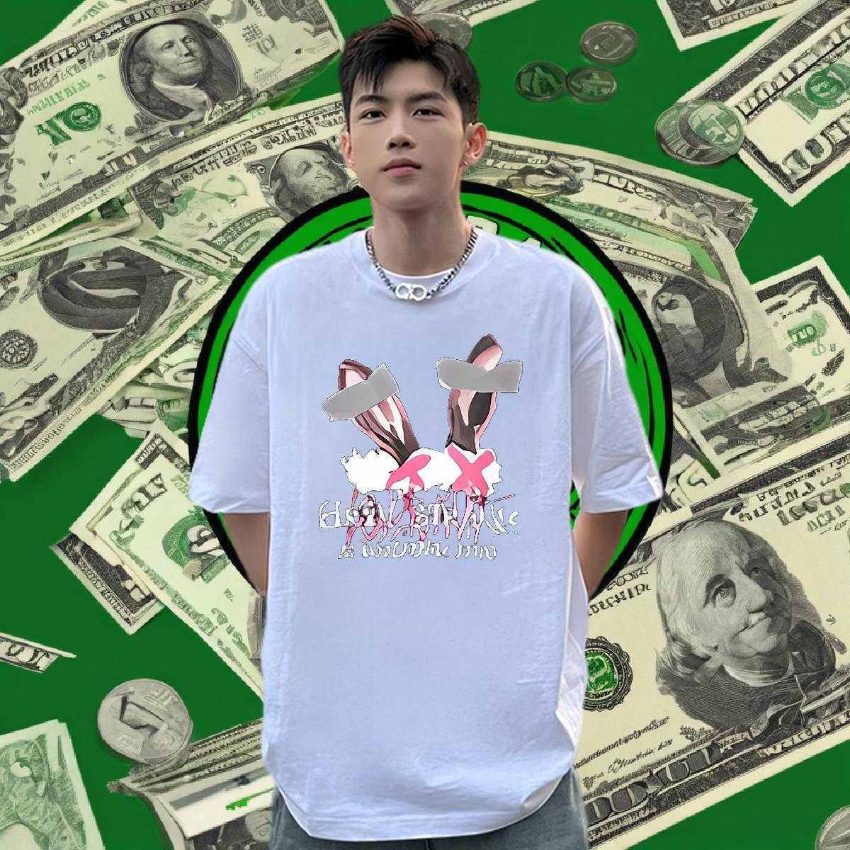 Cool Design Men T Shirts 230g 100% Cotton letter Casual Beach Plus Size Custom Short Sleeve Soft Men Clothes T-Shirt Fashion Tee Shirt