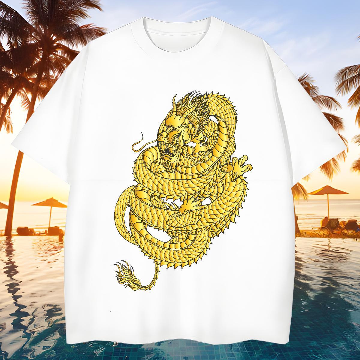 Designer T Shirt For Man 230g 100% Cotton angry Anime Printing Street DIY Breathable Short Sleeve Men Clothes T-Shirt 2024 Summer Tops