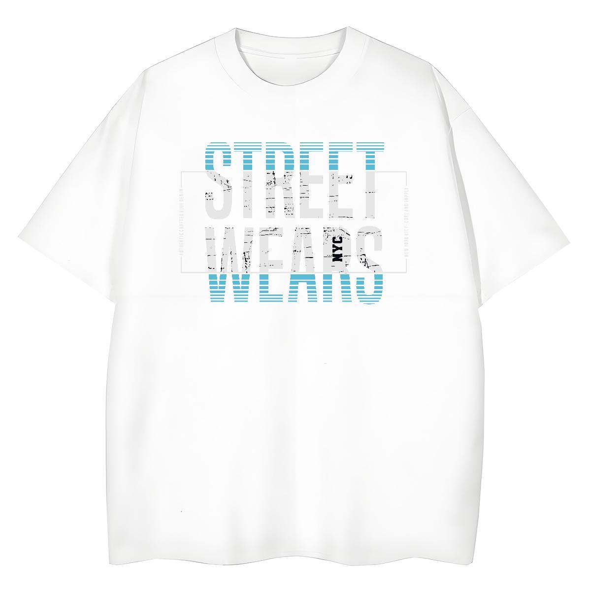 Nice Women Tees 230g 100% Cotton letter High Street Hip Hop T Shirt For Woman Breathable Short Sleeve DIY Logo Clothes