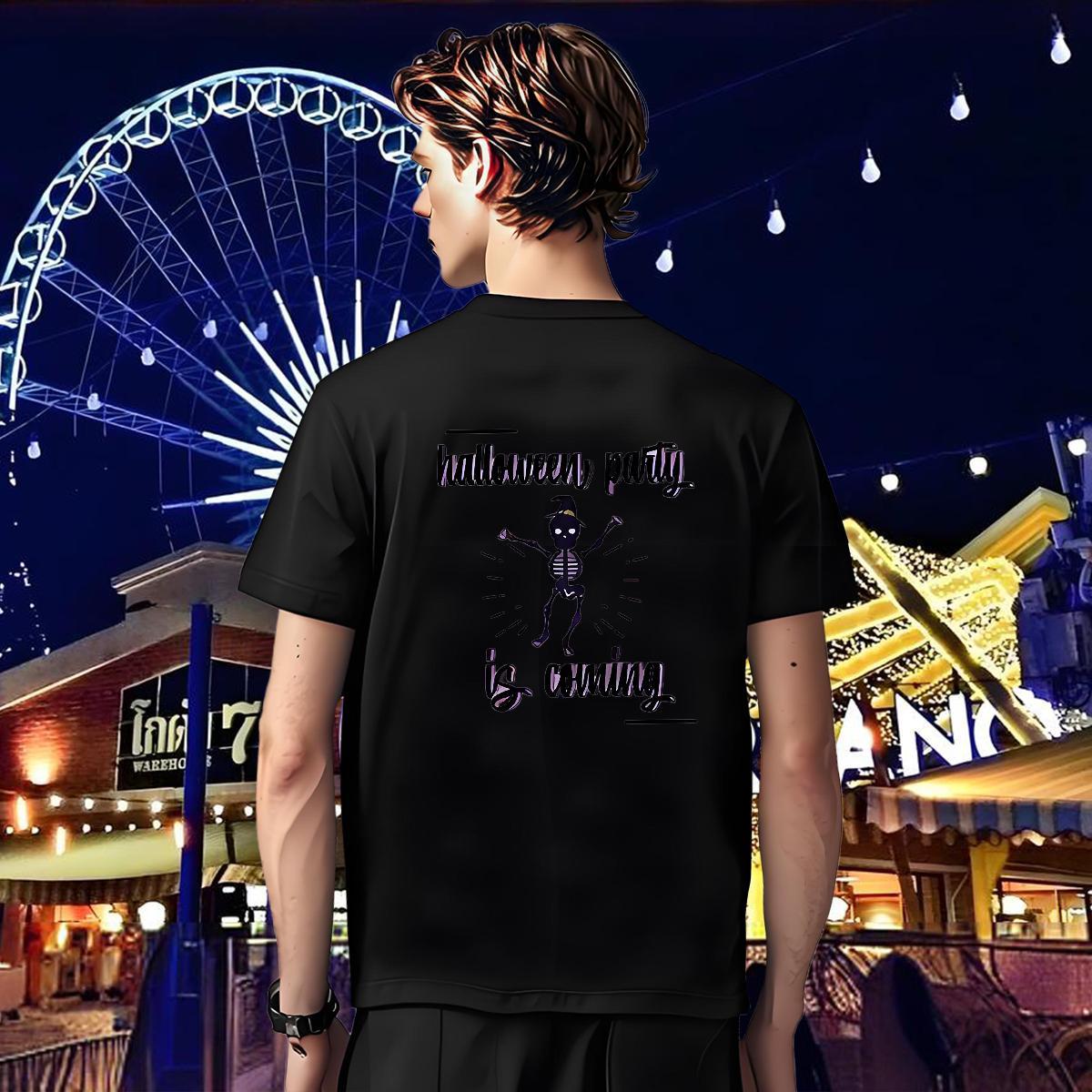 Wholesale T Shirt For Man 230g 100% Cotton skull Hip Hop Street DIY Printed Short Sleeve O-Neck Mens Tshirts New Arrival Tops Shirt