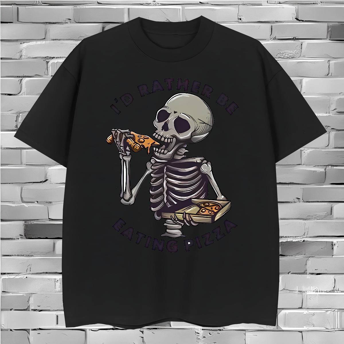 Classic T-Shirts 100% Cotton 230g skull High Street Hip Hop Plus Size Cartoon Breathable Soft Men Tees 2024 Tops