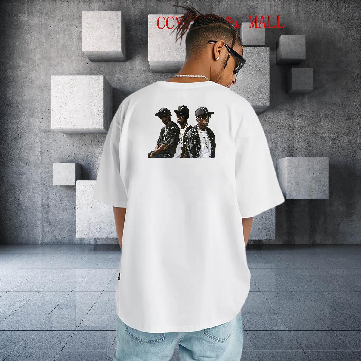 Loose T-Shirts for Men 230g Pure Cotton person Street Custom Print Plus Size Crew Neck Breathable Men Tops Tees Customized Tees Shirts