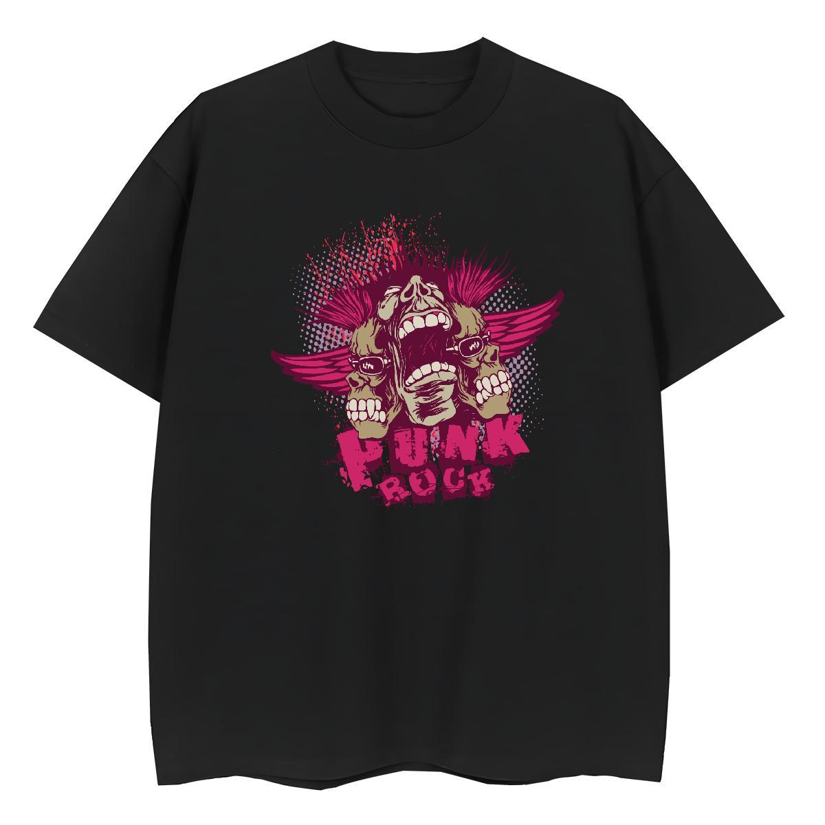 Unisex T-Shirts for Men 230g 100% Cotton skull Summer Casual Oversized 3XL 4XL Short Sleeve Soft Couples T Shirts New Arrival Top Tees