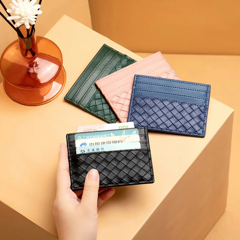 Small Wallets Women Credit ID Card Holder Leather Wallet Ultra-Thin Wallet with Coin Pocket Purse cartera Fashion Portable Suitable for daily wear