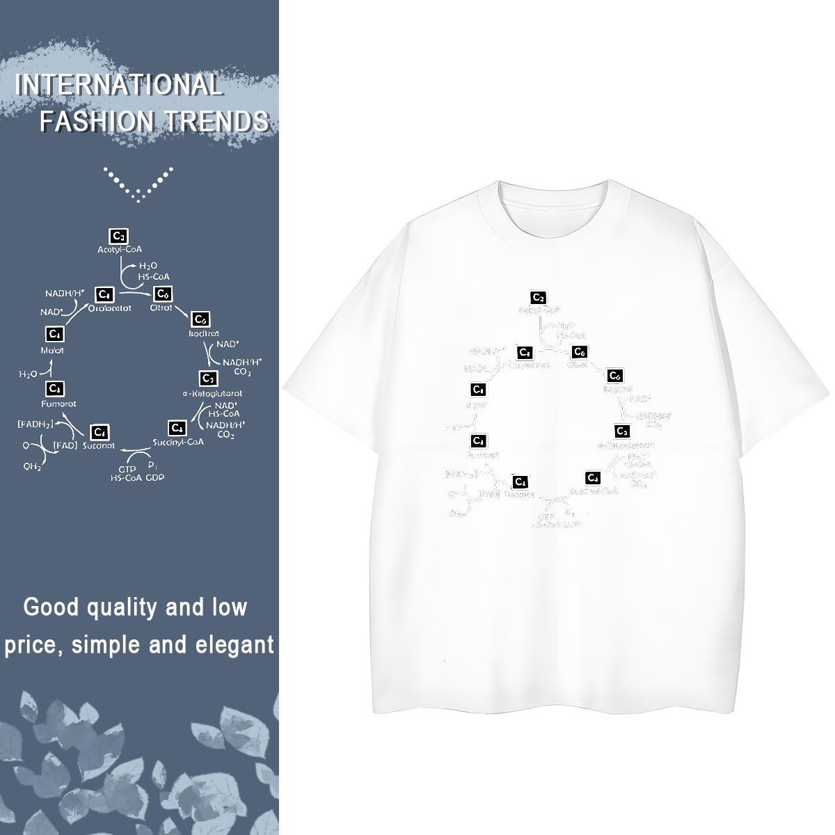 Unisex Couples T Shirts 230g Cotton letter Hip Hop Street T shirt Breathable DIY Anime Printed Tops