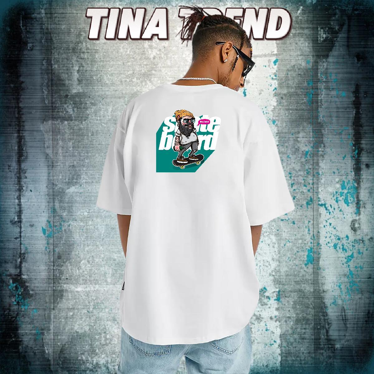 Cool Mens T Shirts 230g Pure Cotton character Spring Summer Black White Crew Neck Breathable Tshirts 2024 Summer Wear