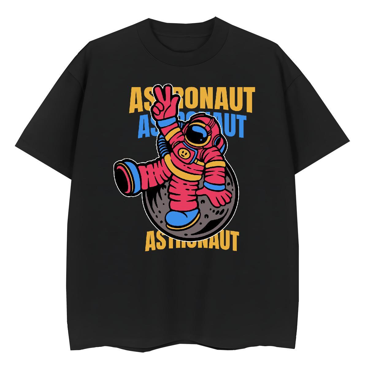 Soft Unisex Tshirts 230g 100% Cotton universe Spring Summer Womens T Shirts Short sleeve Soft Oversized Tees Shirts