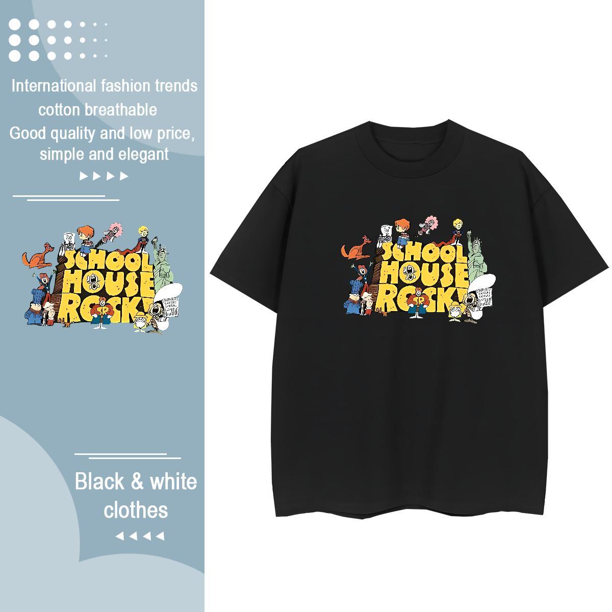 5A Woman Tshirt 230g Pure Cotton letter Beach Woman T Shirts O Neck Short Sleeves Plus Size Cartoon Clothes Shirt