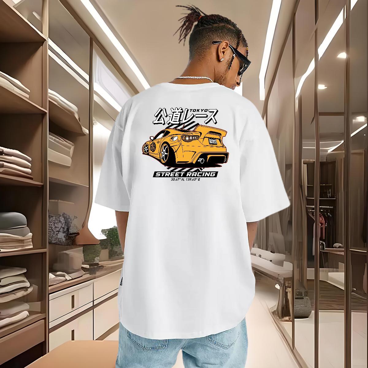 High Quality T-Shirts for Men 230g 100% Cotton letter Beach Plus Size Cartoon Breathable Men Tshirts Stylist Tee Shirt