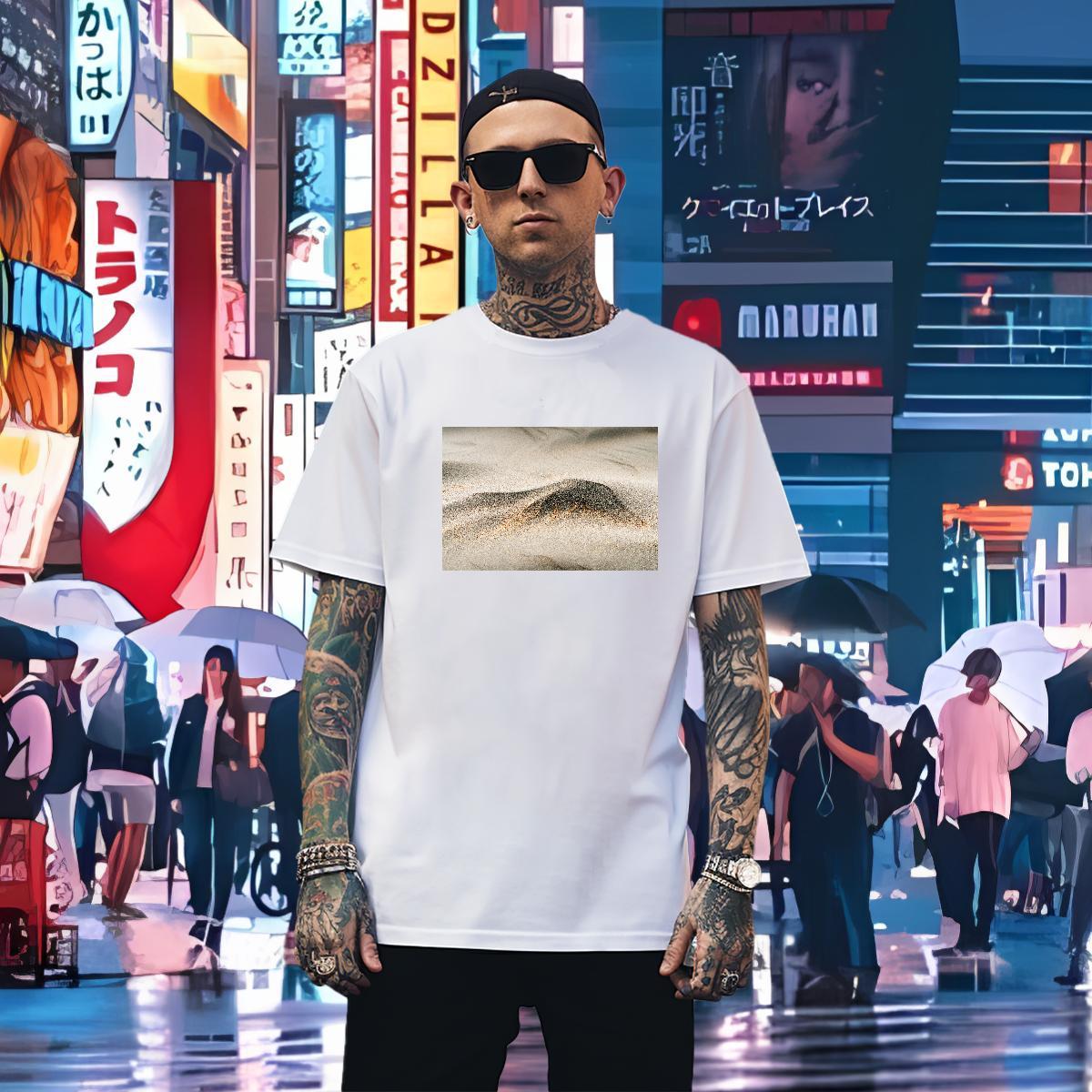 Designer T Shirts Men 230g Cotton desert Sports Casual Asian Size Breathable Short Sleeve Tshirt for Man Woman New Arrival Clothings
