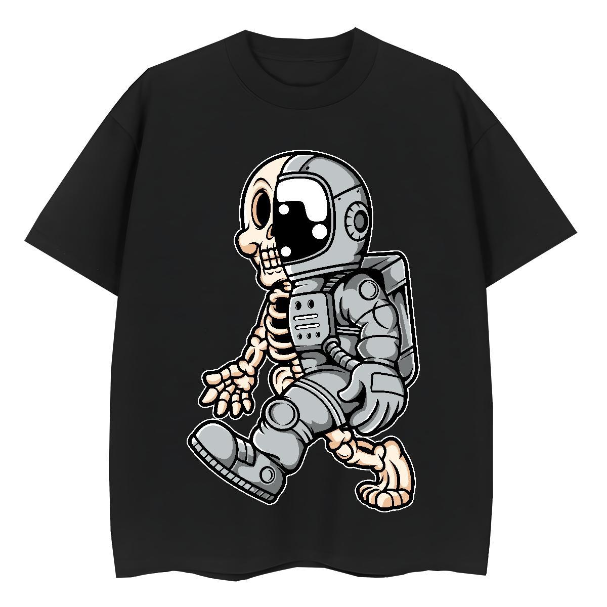 Brand Women Tshirts 100% Cotton 230g cosmonaut Casual Women T Shirts O Neck Short Sleeves Custom Cartoon Tops Tees