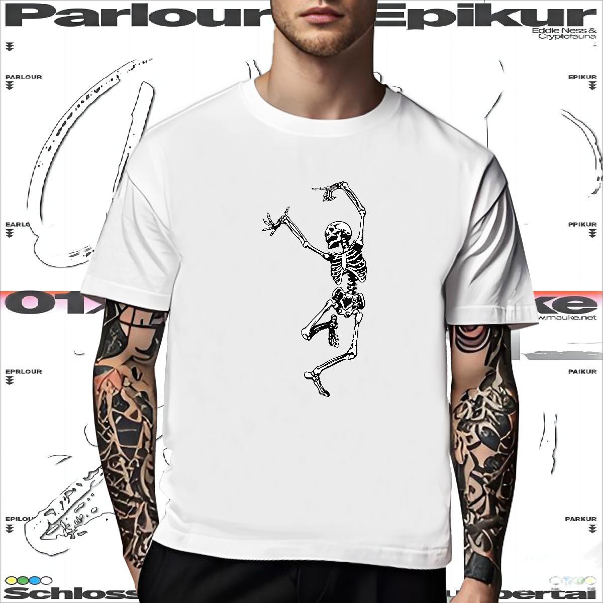 Cool Design Mens T Shirts 230g Pure Cotton skull Summer Casual Cartoon Printing L-4XL Breathable Short Sleeve Men Tops Tees Brand Tops Shirt
