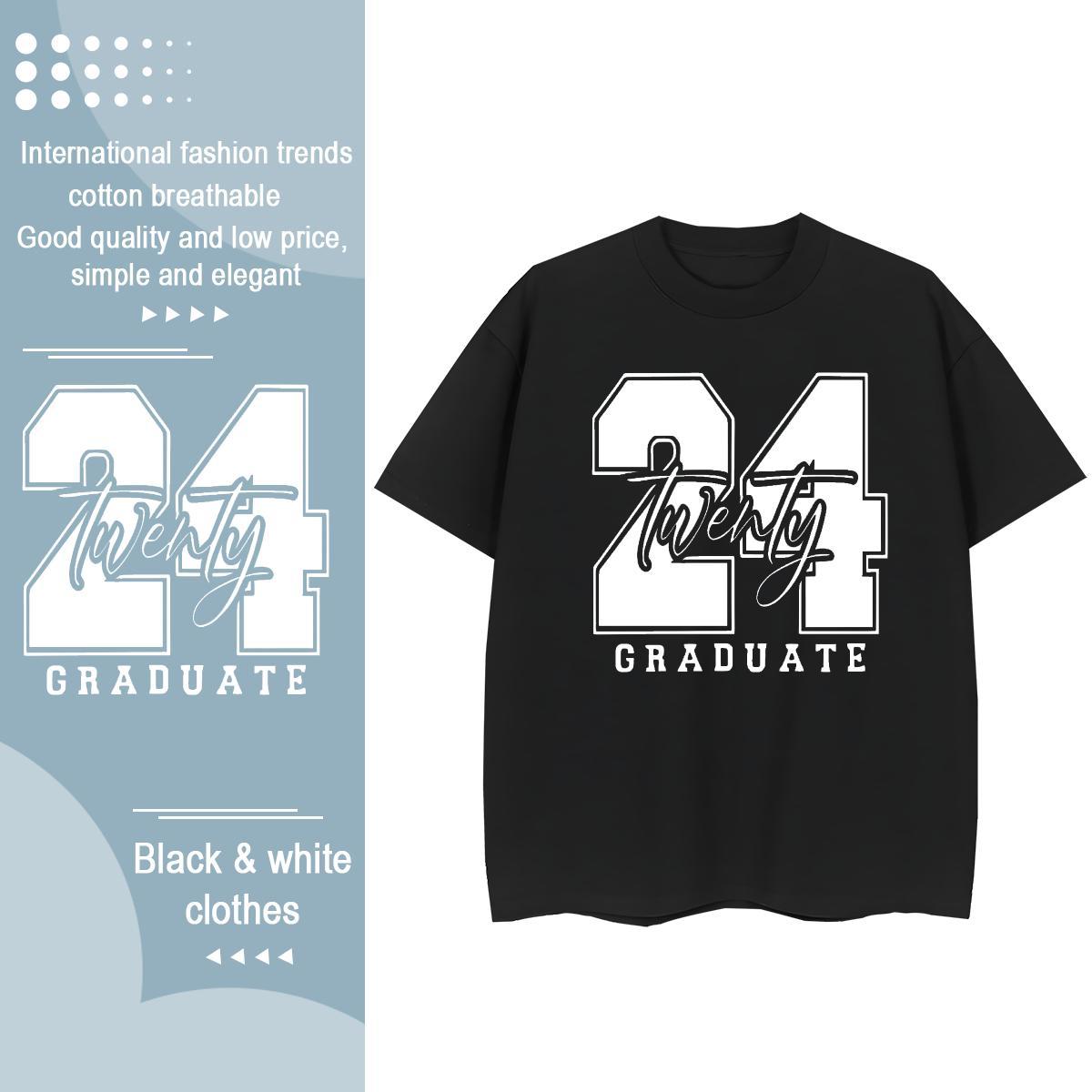 Brand T Shirt For Man 230g 100% Cotton letter High Street Hip Hop Asian Size Round Neck Short Sleeve Men Clothes T-Shirt Fashion New Tee Shirt