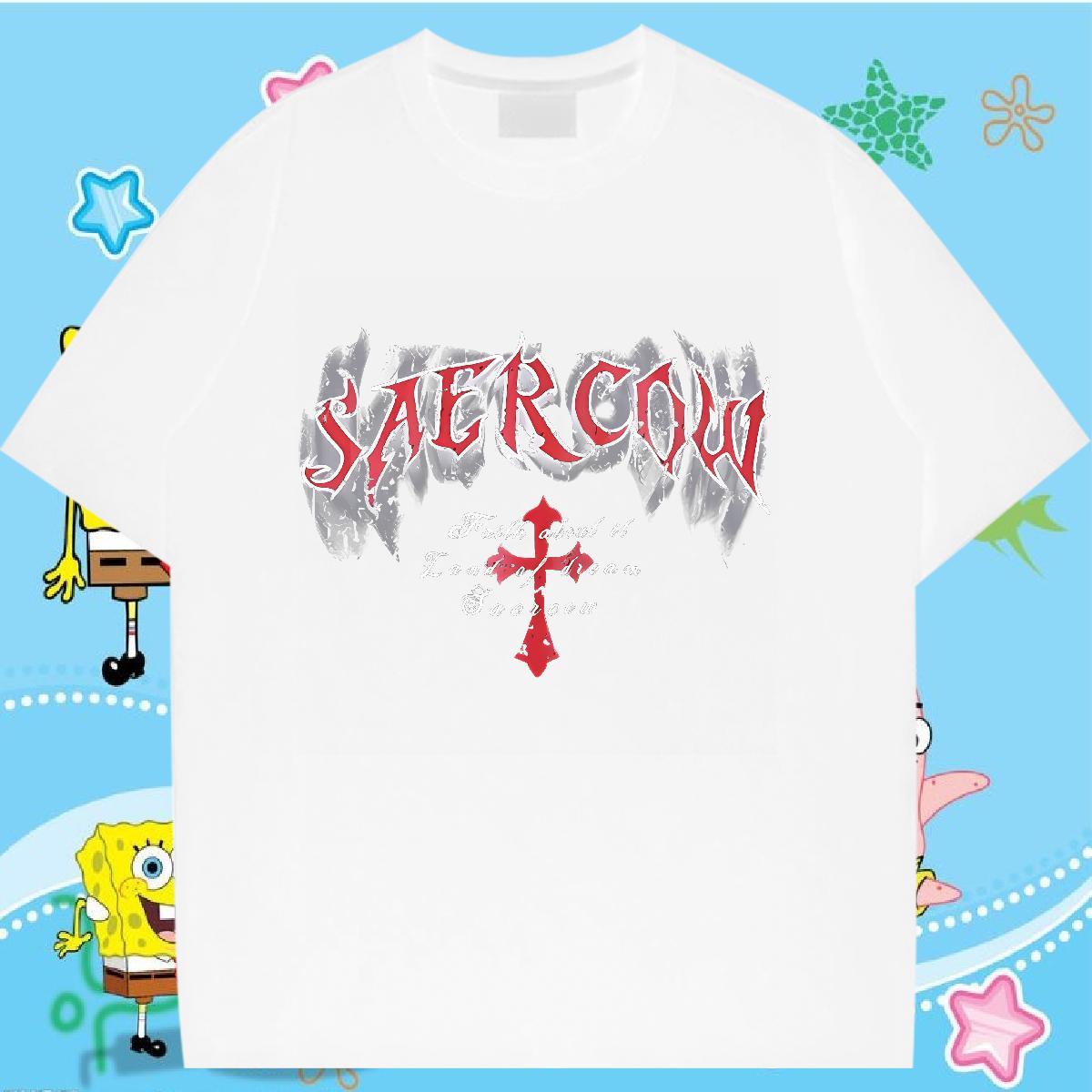 Nice Women Tees 100% Cotton 230g letter Street Casual T Shirt For Woman Round Neck Short Sleeve Custom Print Oversized Polos