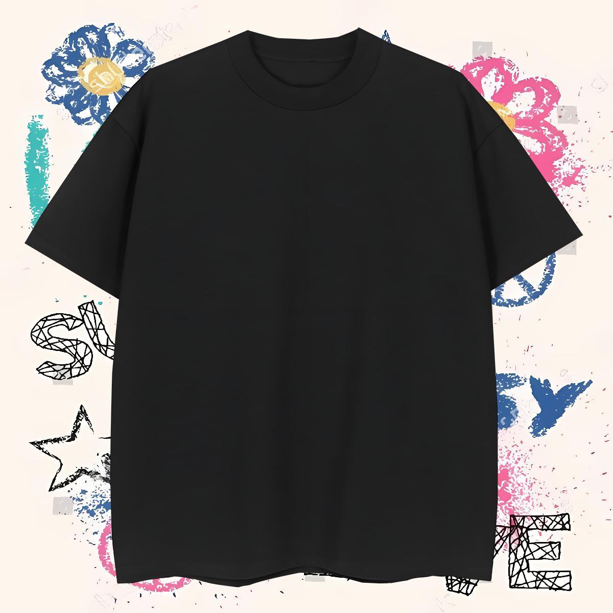Popular T-Shirts for Men 230g Pure Cotton eye of the devil Casual Oversized 3XL 4XL Short Sleeve O-Neck Tshirts 2024 Clothes
