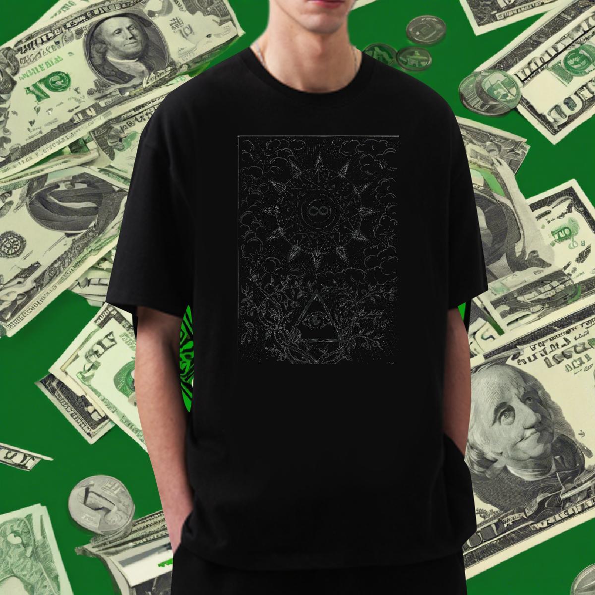 Free Shipping T-Shirts 230g 100% Cotton eye of the devil Street Casual Floral Print Breathable Short Sleeve Tshirt for Man Woman Designer Clothings