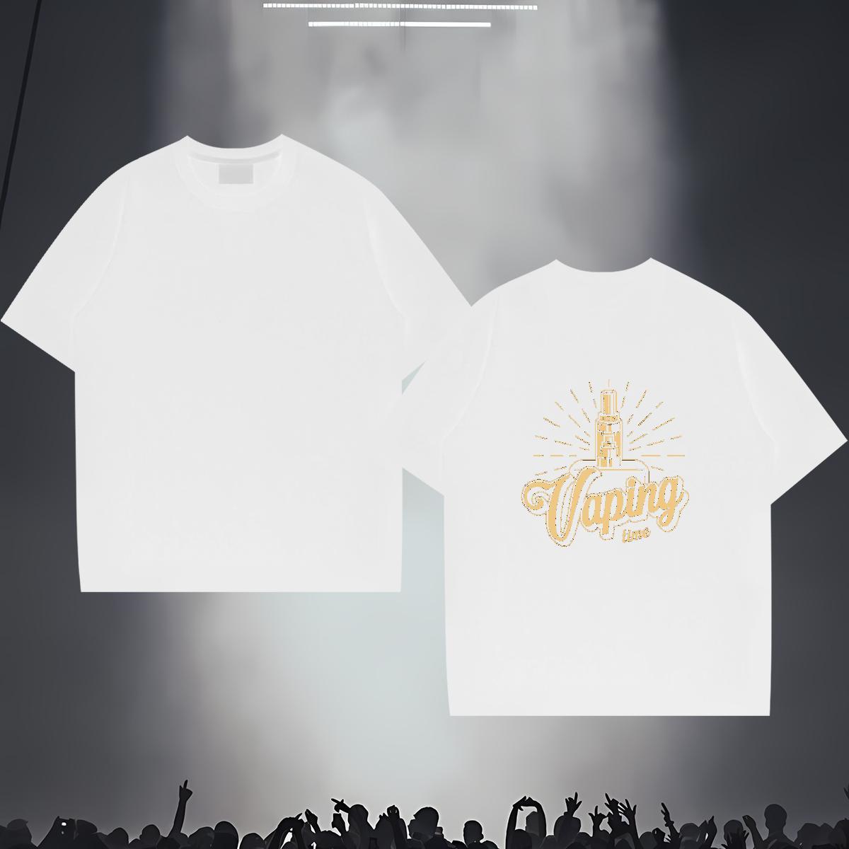Cool Man T Shirts 230g Cotton tool Anime Printing Street Custom Cartoon Pure Cotton Tshirts Customized Clothings