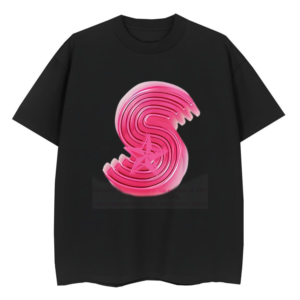 Popular Women Tees 230g Pure Cotton letter Daily Outfit T shirt Breathable Soft DIY Logo Tee Shirt