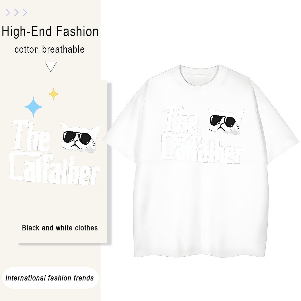 5A Lady T shirt 230g Cotton letter Hip Hop Street T-Shirts Breathable Soft Custom Cartoon Tshirts