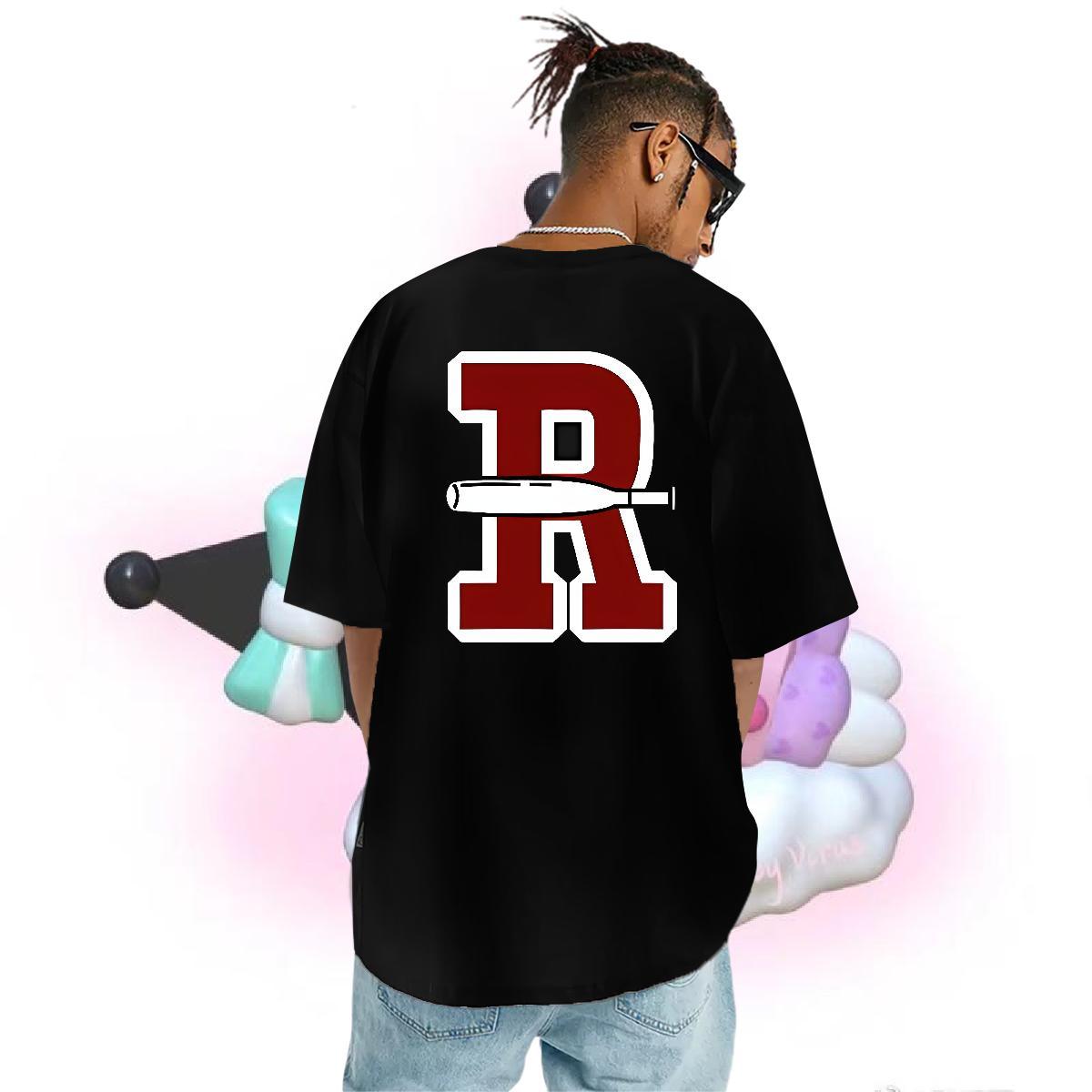 TOP Quality T-Shirts 230g Pure Cotton letter Street wear Hip Hop DIY Printed Breathable Soft Men Clothes T-Shirt 2024 Summer Top Tees