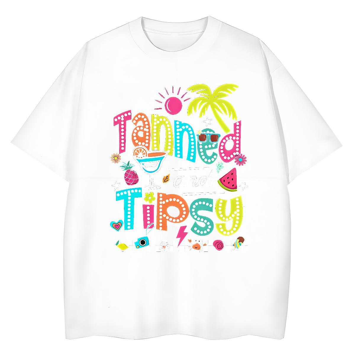 Lady Women Tees 230g Cotton letter Hip Hop Woman T Shirts Short Sleeve O-Neck Custom Print Plus Size Top Shirts