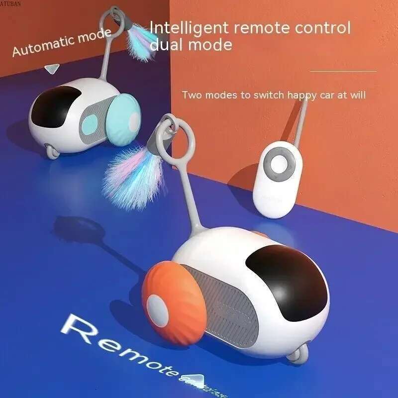 Smart Cat Interactive Dog Toy Ball Automatic Moving Remote Control Indoor Things for Cats Pet Kitten Supplies