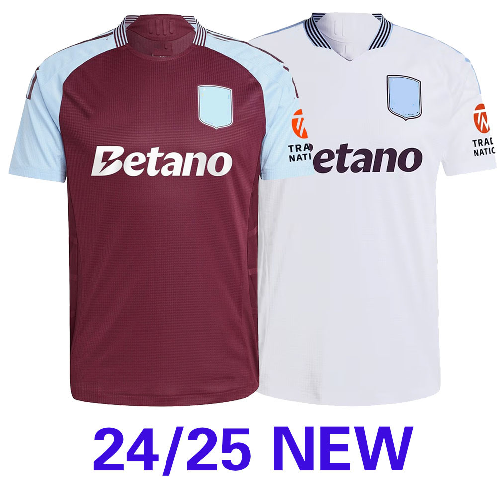 2024 2025 AsTOn VilLaS Soccer Jerseys 24 25 MINGS McGINN BUENDIA WATKINS BALEY PAU Home Away Football Shirt MEN kids Camiseta Futbol Shirts uniforms