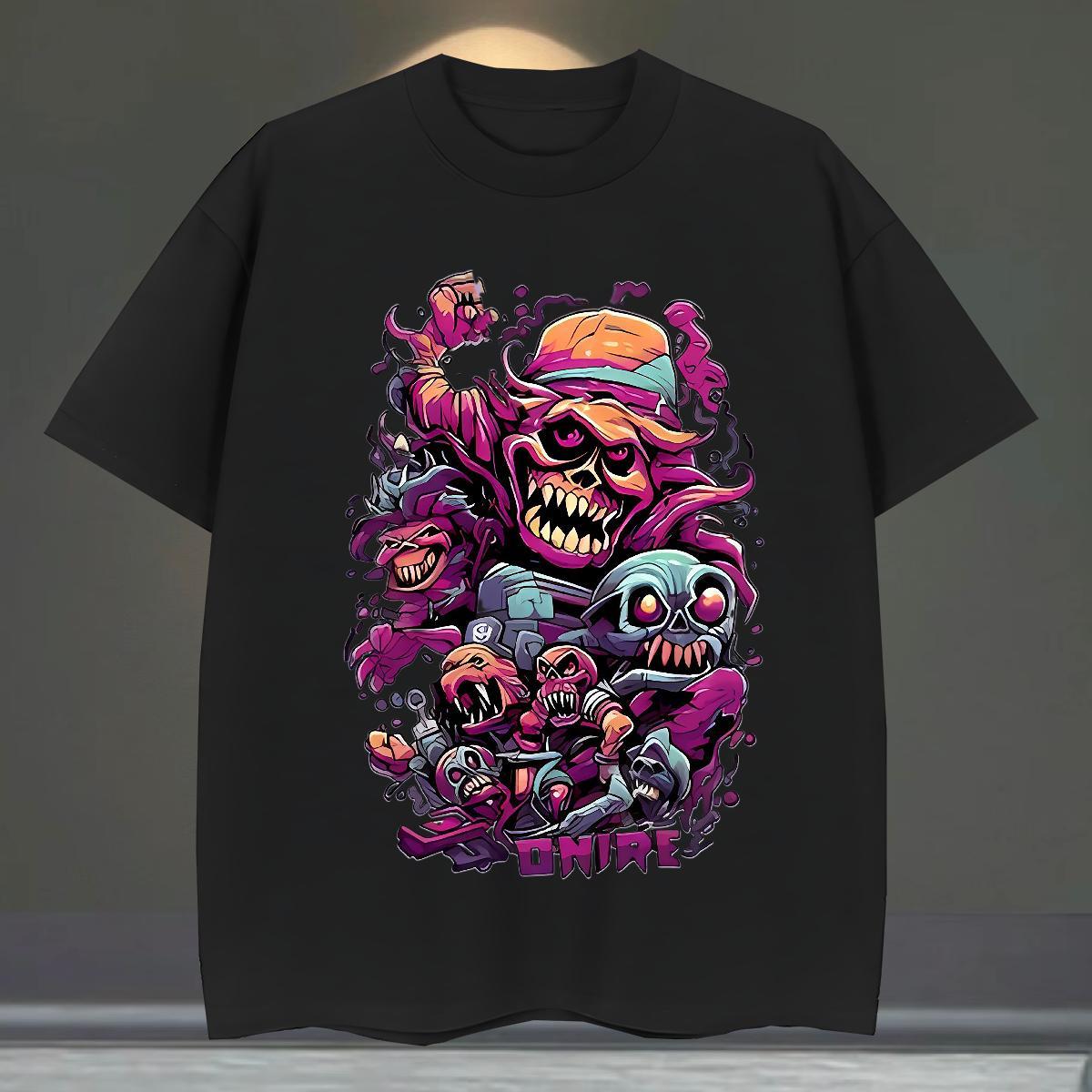 Cool Design Men T Shirts 100% Cotton 230g skull Sport Custom Print Oversized O-Neck Short Sleeve Tshirt for Man Woman DIY Customized Tees