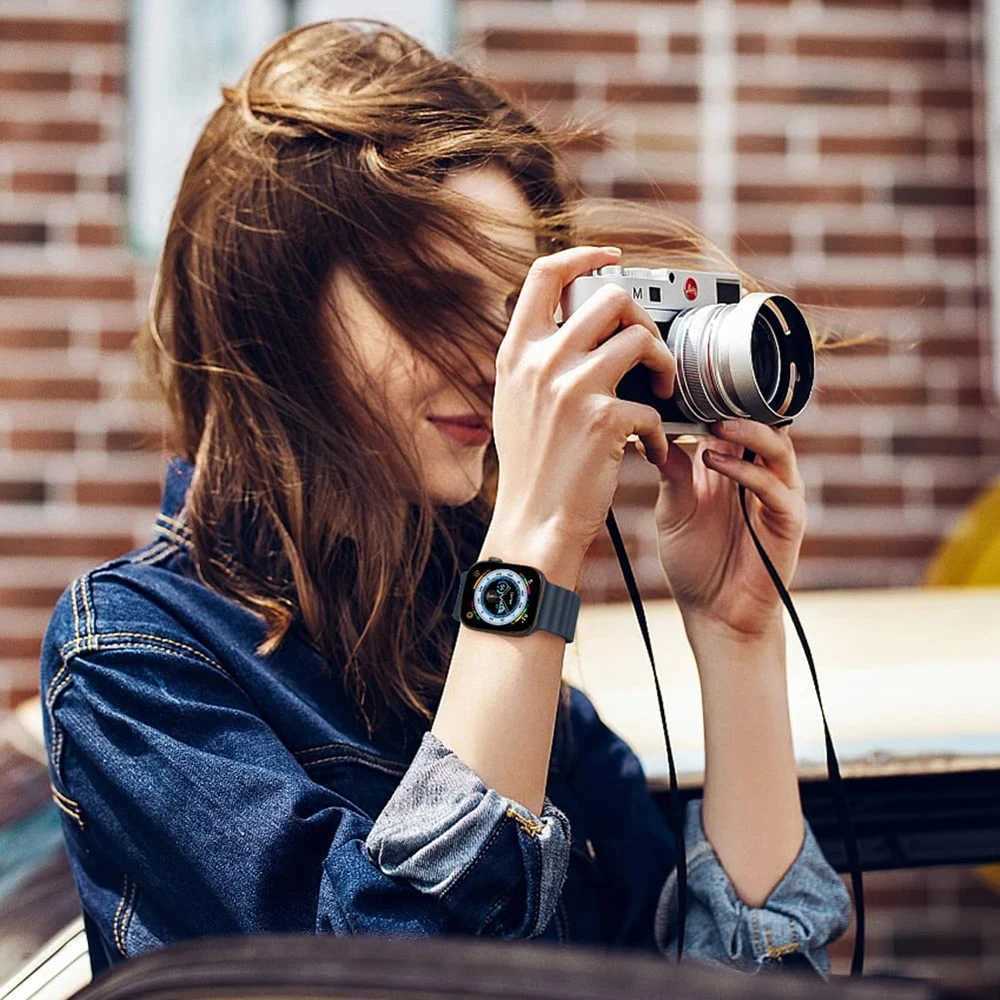 Strap For iwatch Band 44mm 49mm 40mm 45mm 41 38 Accessorie Correa Silicone Bracelet iWatch Ultra 2 serie 7 6 se 8 9 Z240824