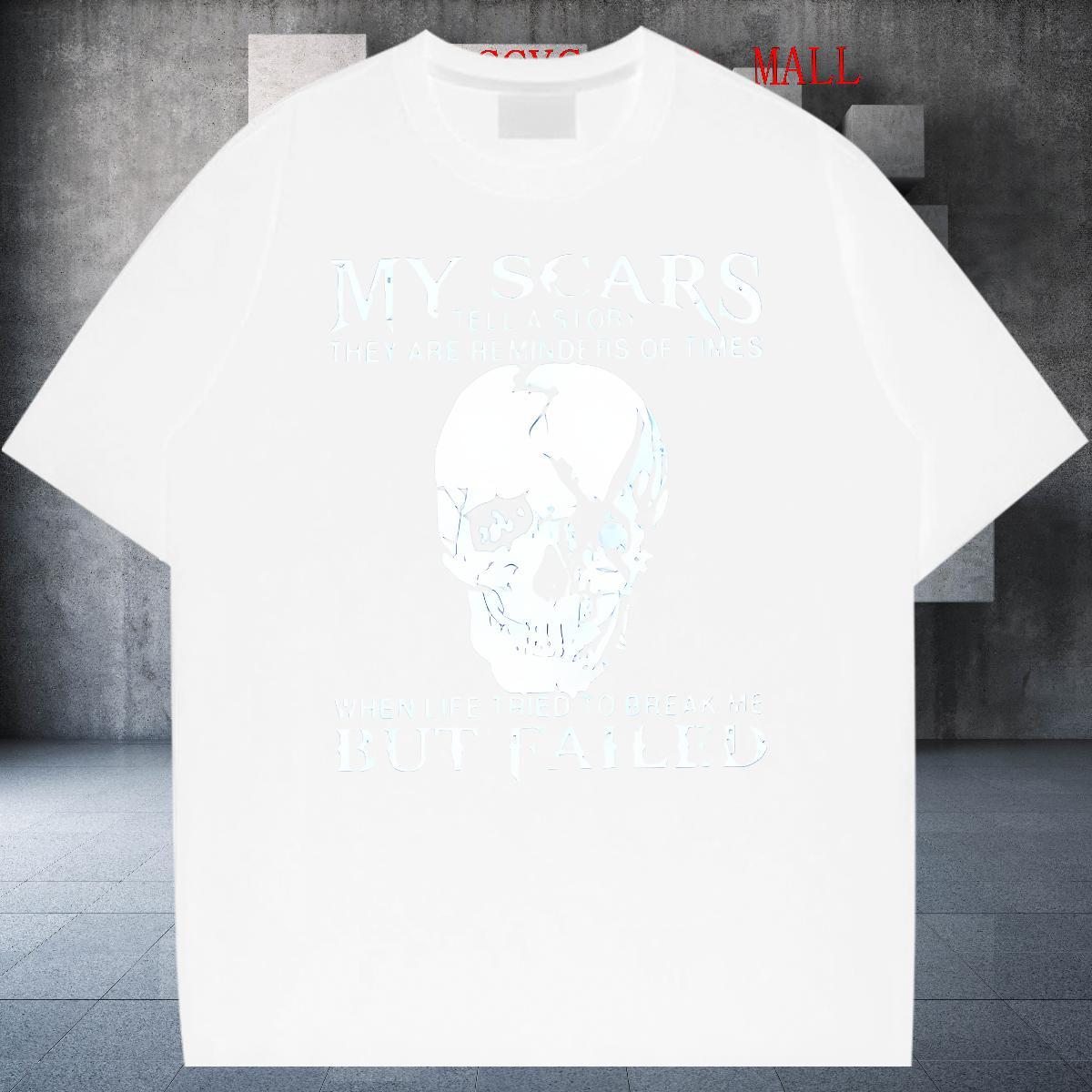 TOP Quality T shirt 230g Pure Cotton skull Anime Printing Street Custom Big Size Short Sleeve O-Neck Men Tops Tees Brand Tshirts