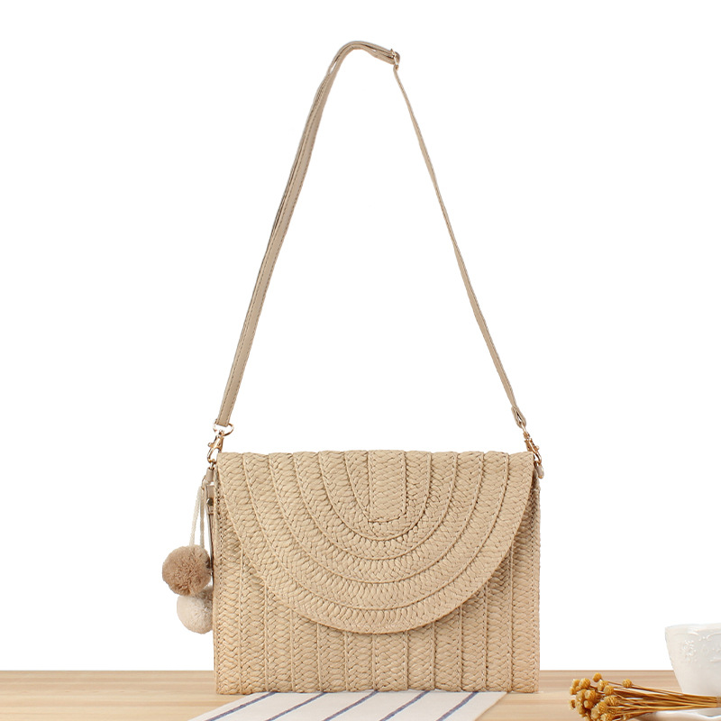 Simple and stylish handmade paper rope woven bag multi-purpose woven bag beach bag leisure bag
